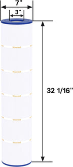 Pool Filter Compatible with CCP520, Clean and Clear Plus 520, PCC130/-M/PAK4, C-7472, FC-1978, R173578, 178585, 4 Pack