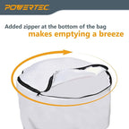 POWERTEC 70334 Dust Filter Bag for Wall Mount Dust Collectors, 1 Micron, For Grizzly, Shop Fox, Rockler Delta, Wen, and POWERTEC DC5371/ 5372