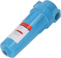 Water Oil Separator Air Compressor Filter, Aluminium Alloy PP Cotton Filter, Leak Proof 1.18in Inlet Outlet, 1.0MPa Replacement Part (A-001)