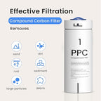 GLACIER FRESH PPC Filter Replacement Filter Replacement for GFU03 Reverse Osmosis System