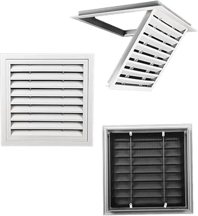 Louvered Vent/Access Panel, Decorative Removable Grille Filters Covers with Mesh Cover, Wall and Ceiling Inspection Service Door Loft Hatch(35x55cm/13.8x21.7in)