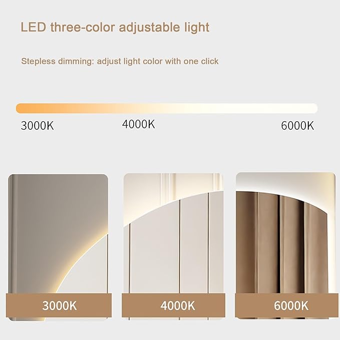 Bathroom Wall Mounted Mirror, LED Illuminated Vanity Mirror with Demister Pad, Mirror for Wall Decor Mirror with Anti-Fog, Dimmable Light Function, Touch Switch (Color : Left Cut, Size : 39.3