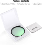 NEEWER 40.5mm Black Diffusion 1/4 Filter Dreamy Soft Cinematic Camera Lens Effect Filter Ultra Slim Water Scratch Resistant Optical Glass Multiple Nanocoatings for Video/Vlog/Portrait Photography
