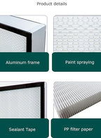 HEPA Filter Replacement 46 * 22 * 2.7inch for FFU Vertical Laminar Flow Hood Clean Bench Clean Room