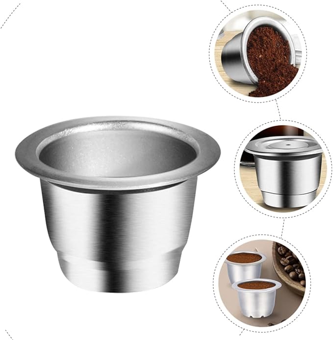 Homoyoyo Coffee Pod Filters Reusable Filter Cup Professional Drainer Compact Strainer