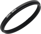 52mm to 49mm Step-up Adapter Rings Filter Adapter Black Metal Step Down Filter Ring Adapter Compatible with All Brand UV CPL ND Camera Lens Filter Stepping Rings (52mm-49mm)