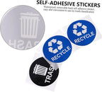 NUOBESTY 8pcs Recycle Sticker for Trash Can Waste Sorting Decals PVC Material for Kitchen Garbage Can