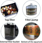 GOLDEAL Bio Balls Ceramic Rings Set, Aquarium Biological Filter Media with Mesh Bag for Fish Tank and Pond, Fish Tank Filter, Decorations, Accessories (4Pack,4.4 lb)
