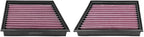 DNA High Performance Air Filter Set Compatible for Porsche 911 (992) 3.0 H6 3.0 H6 Targa 4S Heritage Design Edition (20-24) with 41.12% Increased Air Flow PN: P-PRC30S24-01-SET
