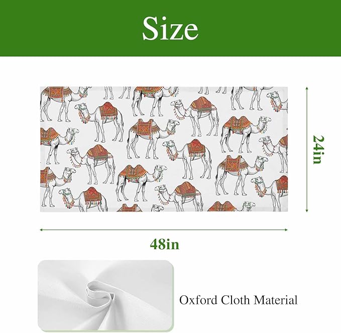 1 Pack Fluorescent Light Cover, Sand Camel Light Covers for Ceiling Lights, Vintage Farmhouse Desert Animals Camel Magnetic Lights Filters Ceiling Shade for Classroom/Office - 4 x 2 Feet