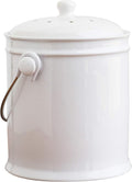 Natural Home 1-Gallon Ceramic Compost Bin with Filter