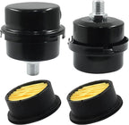 Hordion 2 Pack Air Compressor Silencer, 1/4" Thread Air Compressor Intake Filter Sound Muffler Replacement Parts 13mm for Blowers Generators Exhaust Ports