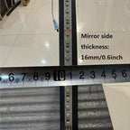 Semicircle Vanity Mirror with LED Lights, Dimmable LED Illuminated Bathroom Mirror with Touch Switch, Frameless 43"x28" Backlit Wall Mirror with Demister Pad, for Bathroom, Bedroom, Entryway