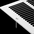 24x8 Return Air Grille(Duct Opening Size),Air Return Vent Cover,Flat Vent Cover,Rejillas De Aire Acondicionado para Casa,Return Air Grilles,Outer Dimensions:25.75"Wx9.75"H(24"W x 8"H, Duct Opening)