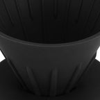 Reusable Silicon Resin Coffee Filter Strainer Dripper Portable Coffee Machine Accessory for Home Outdoor Camping Office Travel Lightweight Durable Easy Clean (Black)