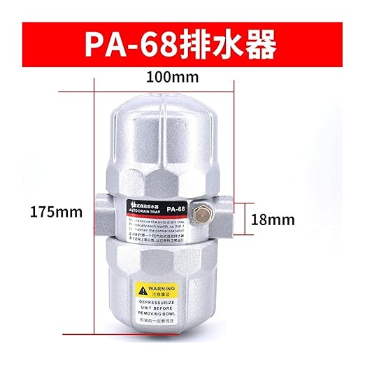 Air Compressor PA Drainer AD402-04 Zero air Consumption SA6D Drain Valve ADTV-68/69/13S(PneumaticDrainerPA-68)