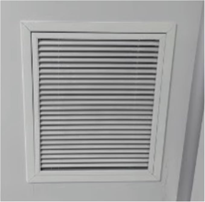 White Access Panel Air Grille Vent Cover, Square Vents Registers, Air Return Vent Cover, Flat Vent Cover, Return Air Grilles, Plumbing Access Panel(500x500 mm/19.7x19.7 in)