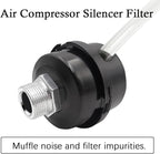2pcs 1/2" Thread Air Compressor Silencer,Air Compressor Intake Filter Sound Muffler Accessories 20mm for generators,blowers, exhaust ports