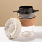 Foldable Travels Coffee Dripper Double Filter Systems Rustproof Stainless Steel Effective Brews Device with Most Mugs Effective Double Layer Coffee Filter