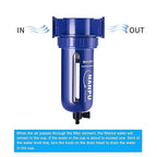 NANPU 3/8" NPT Compressed Air Filter, Zinc Alloy, 5 Micron Brass Element, Quick Release Bowl, Manual Drain, for Air Compressor ＆ Pneumatic Tools