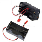 RC 1/8 Air Filter Cleaner Upgraded Parts Fit SH.28 Engine & On/Off Power Switch Battery Receiver & 4 Cell AA Battery Container Case Holder Pack Box with JST Plug