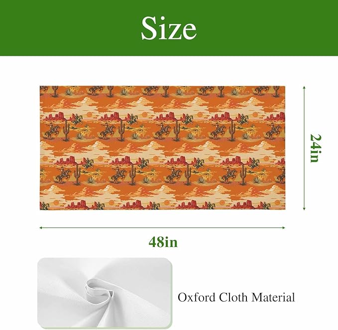 Tropical Plant Cactus Fluorescent Light Covers 1 Pack Western Cowboy Horse Sunset Deserts Orange Magnetic Fluorescent Ceiling Lights Filters for Office Classroom Home Drop Ceiling 4x2 Feet