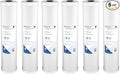 Pentair Pentek RFC-20BB Big Blue Carbon Water Filter, Whole House Heavy Duty Radial Flow Carbon Replacement Cartridge with Granular Carbon (GAC) Filter, 20" x 4.5", 25 Micron, Pack of 6, White