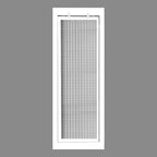 HVAC Premium 8" x 20" Cube Core Eggcrate Return Air Filter Grille for 1" Filter - Aluminum - White [Outer Dimensions: 10.5" x 22.5"]