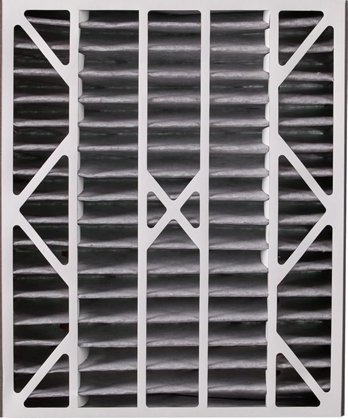 Nordic Pure 20x25x5 (Actual Size: 19 3/4 x 24 1/4 x 4 7/8) Air Bear AC Filter Replacement MERV 8 Plus Carbon 4 Pack