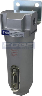 EDGE INDUSTRIAL HEAVY DUTY IN LINE DESICCANT AIR DRYER WITH METAL BOWL, FOR COMPRESSED AIR, DRY AIR FOR PNEUMATIC TOOLS (1" NPT)