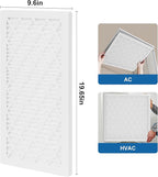 10x20x1 MERV 11 Air Filter, Quality AC/HVAC Furnace Filter，2 Reusable ABS Frame + 8 Pack Replaceable Filter Media，Breathe Fresher and Cost-effective