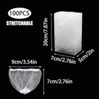 Pine & Linen 200pcs Disposable Mesh Sink Strainers Bags and Storage Box,Elastic Sink Net Strainer Anti-Clogging Filter Bags,Fits Sinks Strainer for Collecting Kitchen Food Waste/Leftover Garbage