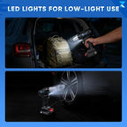 2 in 1 Cordless Car Vacuum and Air Compressor, 5000PA Powerful Suction & 150PSI Auto-Shutoff Tire Inflator, with 3 Filters, LED Light, 45W Fast Charging for Car, Home, Motorcycle, Bicycle, Air Mattres