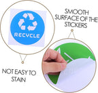 6pcs Decorative Waste Sorting Stickers for Trash Bins Easy to Apply Labels for and Office Settings