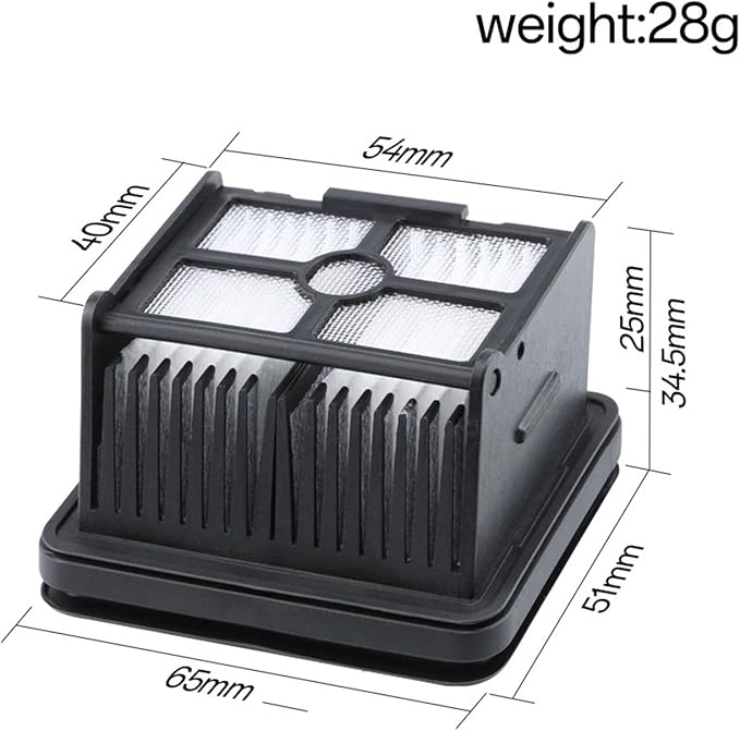 wet dry vacuum cleaner, Compatible For Dreame H12 Pro M12 Pro M13 H13 Pro T12 H20 H30 H12S H12 Floor Scrubber Accessories Filters Screen HEPA,for home and floor(2PCS)