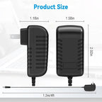24V AC/DC Adapter for Mooka Model B-D02L BD02L GQ18-240075-AU 3YE Air Cleaners H13 True HEPA Filter Cleaner Odor Eliminator Gang Qi Electronic DC24V Power Supply Battery Charger