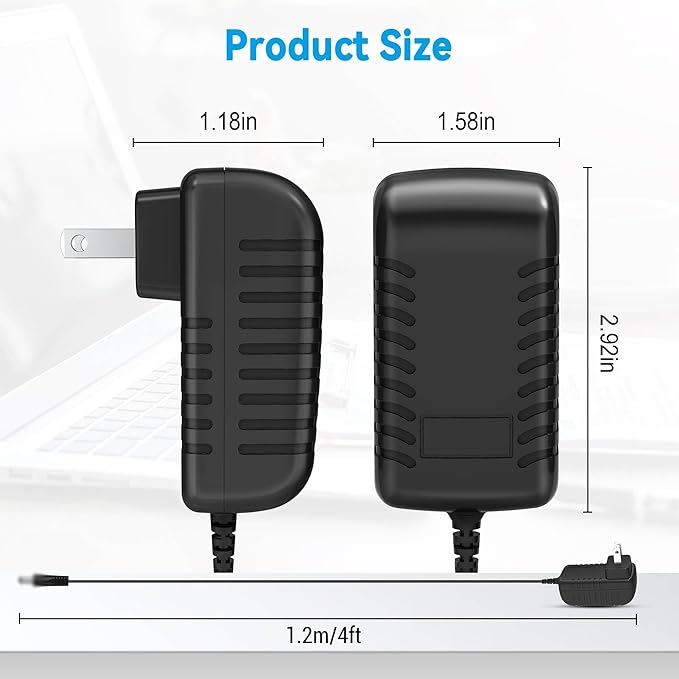 24V AC/DC Adapter for Mooka Model B-D02L BD02L GQ18-240075-AU 3YE Air Cleaners H13 True HEPA Filter Cleaner Odor Eliminator Gang Qi Electronic DC24V Power Supply Battery Charger