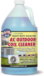 Nature's Freedom HVAC Coil Cleaner – Heavy Duty Alkaline Formula for Outdoor AC Condenser Units – Gallon