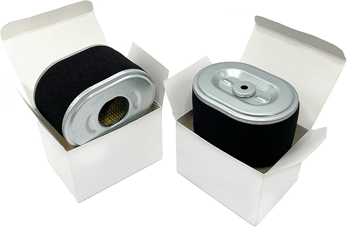 EquipAid 2 Pack 17210-ZE1-505 Air Filter, Compatible with Honda GX160 GX200 GX140 Engine Air Cleaner and Fit for most OEM 212CC, 196CC gas OHV engine.