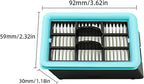 Replacement Vacuum Cleaner Roller Brush HEPA Filter for Bissell Crosswave HF2/3845N/3831 Floor Scrubber Parts, 2 Roller Brush 2 HEPA Filter