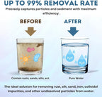 10 Micron Sediment Filter - Whole House Water Filter Cartridge - 4.5 x 20-inch Replacement - Compatible with All Whole House Water Filter System - (20 X 4.5, 6 Count)