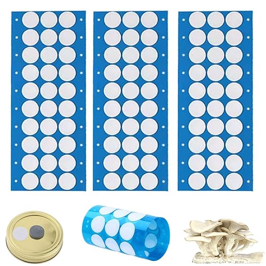 Synthetic Filter PaperStickers, 20 mm, 0.3 μm, Monotub Filter, Filter Discs Mycology - MonotubMushroom Fruiting Chamber Synthetic Filter Disc (60)