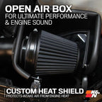 K&N Cold Air Intake System: Dry-Flow Air Filter, Increase Performance & Acceleration: Compatible with 2005-2023 CHRYSLER/DODGE, 300C, Challenger, Charger, Magnum, 71-1542