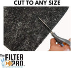 Black Coarse Filter Media, 1.25" Thick, 28" x 120" Roll, Perfect for Aquariums, Ponds or Water Gardens, Made in USA