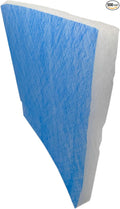 Paint Booth Exhaust Fiberglass Filter, Blue/White Paint Arrestor for Spray Booth (500/case, 24" x 24")