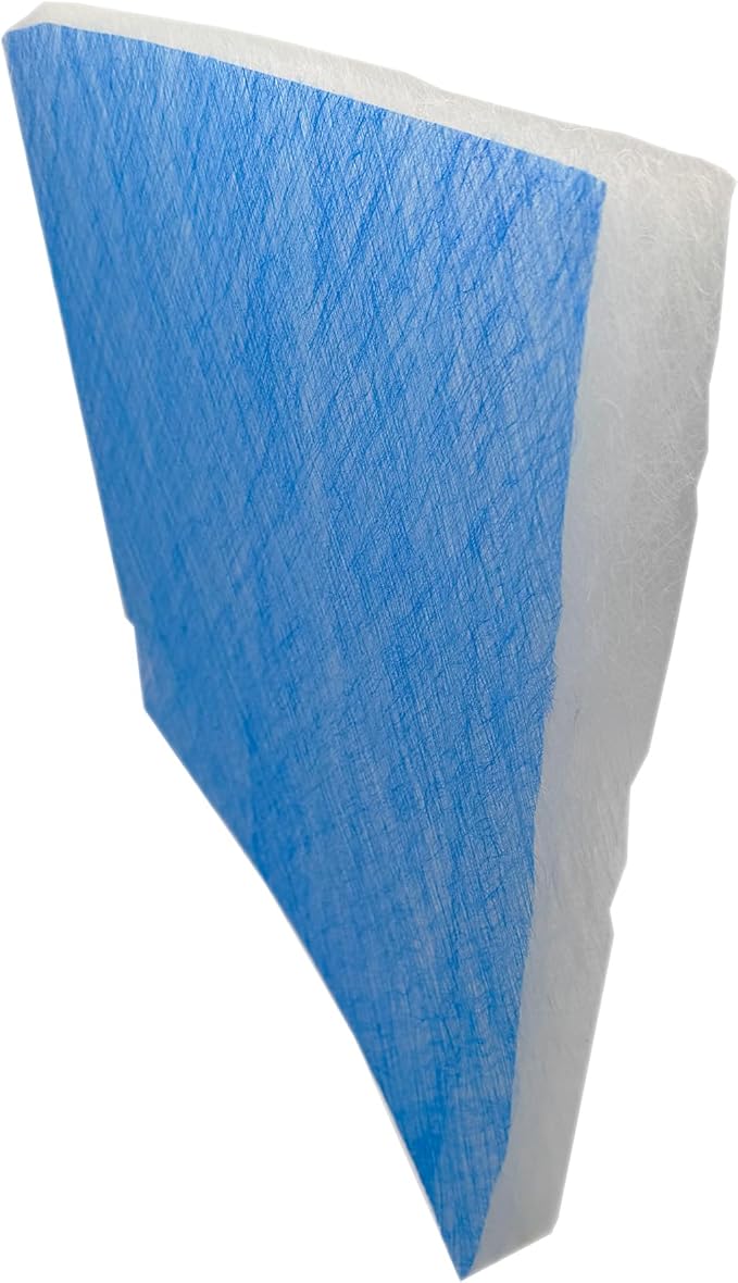 Paint Booth Exhaust Fiberglass Filter, Blue/White Paint Arrestor for Spray Booth (600/case, 25" x 20")