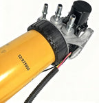 12V Fuel Lift Pump & Fuel Filter Assembly 333/C3351 320/A7046 320/A7087 32/925950 - Compatible with JCB Loader 3CX 4CX & Dumper 6TST