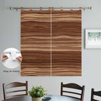Brown Western Living Room Curtains 84 Inch Length, Window Curtains Tab Top, Vintage Farmhouse Wood Barn Door Light Filtering Window Treatments Drapes 42"x84" 2 Panel