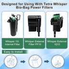 driamor 10 Pack Medium Filter Cartridges Replacement Compatible with Whisper 10i/IQ10/PF10 Aquarium Filter 5-10 Gallons