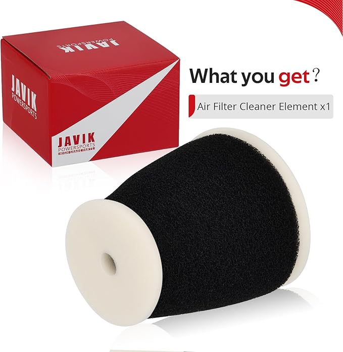 JAVIK Air Filter Cleaner Element For Yamaha Big Wheel 200 BW200 1986-1988 O.E.M# 1RL-14451-00-00 1RL-14451-01-00